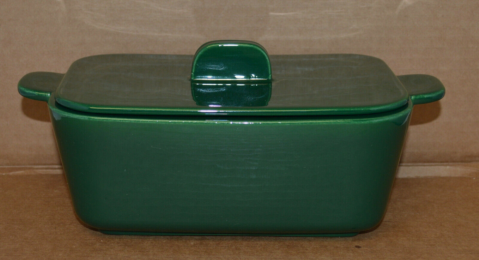 Very Nice Franciscan Ware Tiempo Olive Green ( Dark Green) Covered Casserole