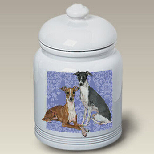 Italian Greyhound Ceramic Treat Jar Ps 52065