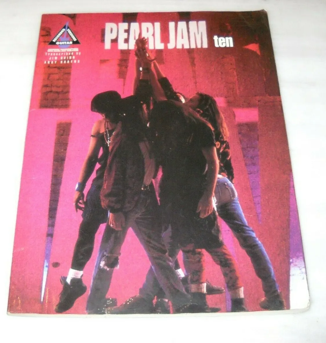 Pearl Jam Ten Sheet Music 1992 Edition Guitar Tablature Book Lyrics Hl00694855