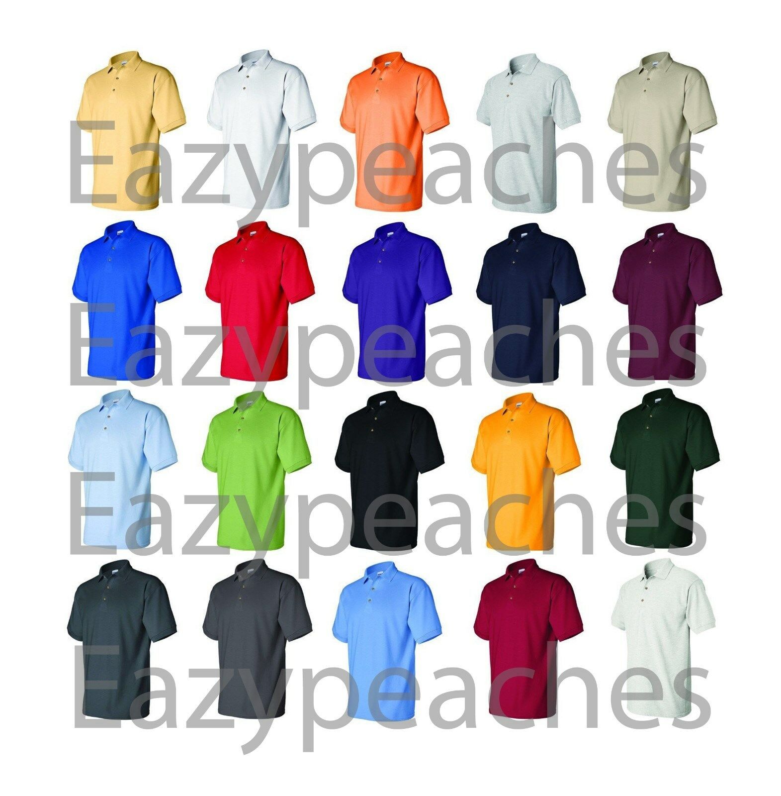 PEACHES PICK NEW Mens BIG & TALL Size LT-4XLT 50/50 Jersey Knit Polo Sport Shirt
