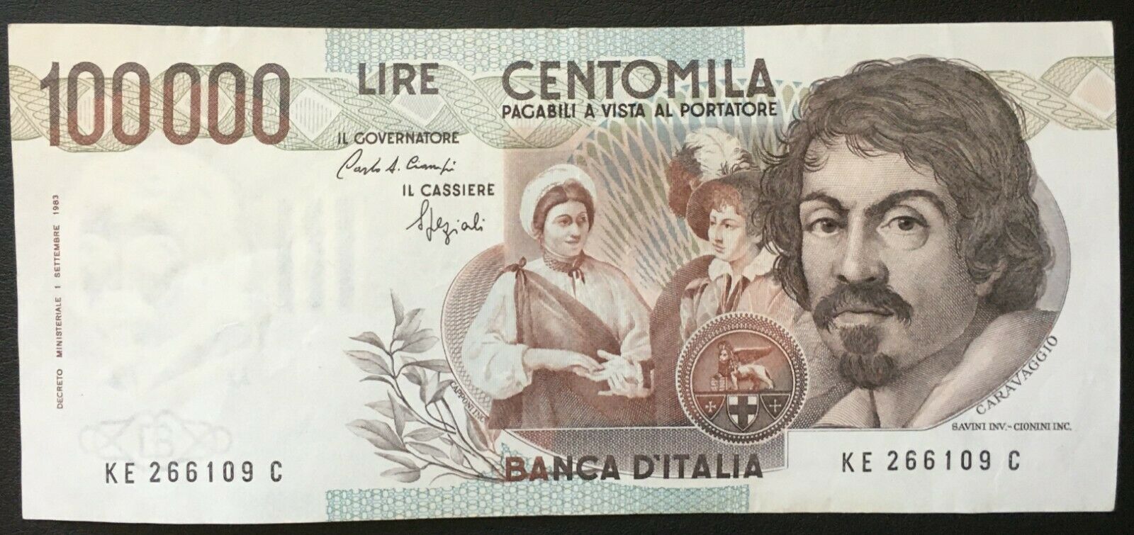 Italy (109c), 1983, 100,000 Lire, P110b, Vf+, Crisp