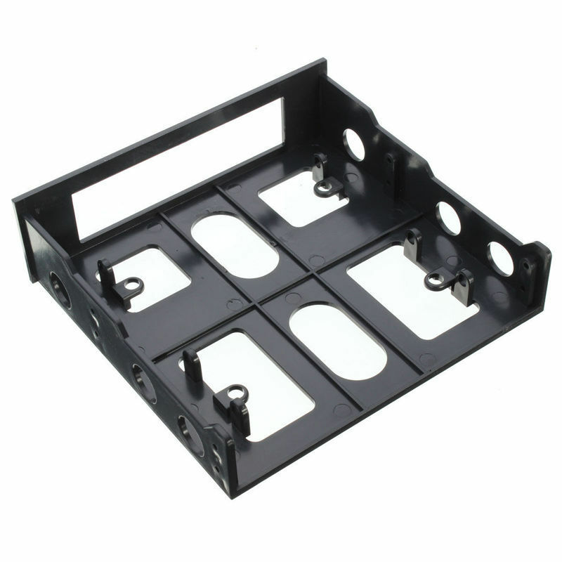 3.5" To 5.25" Drive Bay Computer Pc Case Adapter Mounting Bracket Usb Hub Floppy